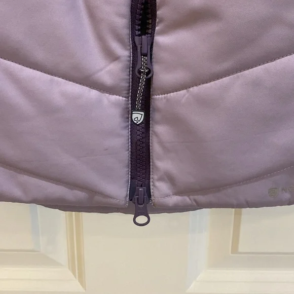 Women's Purple Puffer Vest - Picture 6 of 7